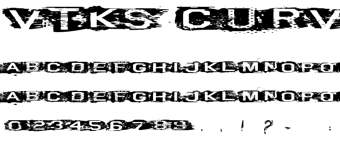 VTKS CURVE font